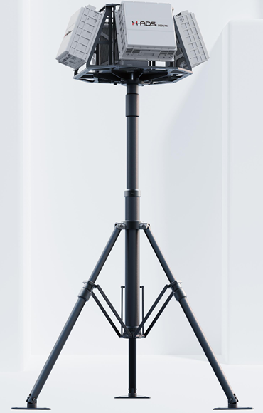 Four-Face Two-Dimensional Phased Array Radar